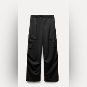 Zara grey wool Cargo Pants
